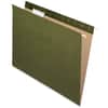 PFX415215 - 1/5 Tab Cut Letter Recycled Hanging Folder, 8 1/2" x 11", Internal Pocket(s), Standard Green, Reinforced, 10% Recycled, 25 / Box