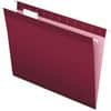 PFX415215BUR - 1/5 Tab Cut Letter Hanging Folder, 8 1/2" x 11", Burgundy, Reinforced, 25 / Box