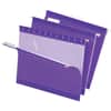 PFX415215VIO - 1/5 Tab Cut Letter Recycled Hanging Folder, 8 1/2" x 11", Violet, Reinforced, 10% Recycled, 25 / Box