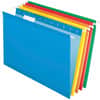 PFX415315ASST - 1/5 Tab Cut Legal Recycled Hanging Folder, 8 1/2" x 14", Blue, Red, Yellow, Orange, Green, Reinforced, 10% Recycled, 25 / Box