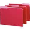 PFX421013RED - 1/3 Tab Cut Letter Recycled Top Tab File Folder, 8 1/2" x 11", Red, 10% Recycled, 100 / Box