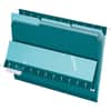 PFX421013TEA - 1/3 Tab Cut Letter Recycled Top Tab File Folder, 8 1/2" x 11", Teal, 10% Recycled, 100 / Box