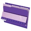 PFX421013VIO - 1/3 Tab Cut Letter Recycled Top Tab File Folder, 8 1/2" x 11", Violet, 10% Recycled, 100 / Box