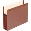 PFX45302 - Straight Tab Cut Letter Recycled File Pocket, 8 1/2" x 11", 7" Expansion, Red Fiber, Polyester, Red Fiber, Moisture Resistant, Reinforced Gusset, Laminated, Rip Resistant, Spill Proof, 30% Recycled