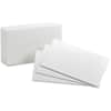 OXF50 - Plain Index Cards, 5" x 8", 85 lb Basis Weight, Sustainable Forestry Initiative (SFI), White, 100 / Pack