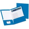 OXF51701 - Letter Pocket Folder, 8 1/2" x 11", 2 Pocket(s), Blue, 25 / Box