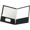 OXF51706 - Showfolio Letter Pocket Folder, 8 1/2" x 11", 100 Sheets Capacity, 2 Internal Pocket, Black, Laminated, Twin Pocket, Storage Pocket, High Gloss, Durable, Die-cut, Card Holder, Cover, Acid-free