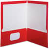 OXF51711 - Letter Pocket Folder, 8 1/2" x 11", 100 Sheets Capacity, 2 Pocket, Red, Laminated, High Gloss, Soil Resistant, Moisture Resistant, Die-cut, 25 / Box
