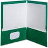 OXF51717 - Letter Pocket Folder, 8 1/2" x 11", 100 Sheets Capacity, 2 Pocket(s), Green, Laminated, High Gloss, Soil Resistant, Moisture Resistant, Die-cut, 25 / Box