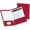 OXF51718 - Letter Pocket Folder, 8 1/2" x 11", 2 Pocket(s), Crimson Red, Laminated, 25 / Box