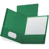 OXF53434 - Letter Recycled Pocket Folder, 8 1/2" x 11", 100 Sheets Capacity, 2 Pocket(s), Dark Green, 35% Recycled, 25 / Box