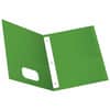 OXF57703 - Letter Recycled Pocket Folder with Fastener, 8 1/2" x 11", 135 Sheets Capacity, 3 x Prong Fastener, 1/2" for Folder, 2 Inside Front & Back Pocket, Leatherette, Fiber, Green