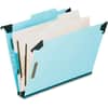 PFX59252 - Letter Recycled Classification Folder, 8 1/2" x 11", 2" Expansion, 2 3/4" for Folder, 2 Divider, 25 pt., Pressboard, Tyvek, Blue, Tab Divider, Reinforced Gusset, Acid-free, Durable, 65% Recycled