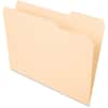 PFX752133 - Essentials 1/3 Tab Cut Letter Recycled Top Tab File Folder, 8 1/2" x 11", 3/4" Expansion, Top Tab Location, Right Tab Position, 11 pt., 1 Plys, Manila, Manila, Corner, 10% Recycled, 100 / Box