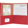OXF78511 - EarthWise Letter Recycled Pocket Folder, 8 1/2" x 11", 100 Sheets Capacity, 2 Pocket(s), Red, 100% Recycled, 25 / Box