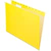 PFX81606 - Essentials 1/5 Tab Cut Letter Recycled Hanging Folder, 8 1/2" x 11", Yellow, 100% Recycled, 25 / Box