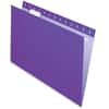 PFX81611 - Essentials 1/5 Tab Cut Letter Recycled Hanging Folder, 8 1/2" x 11", Violet, 100% Recycled, 25 / Box