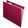 PFX81613 - Essentials 1/5 Tab Cut Letter Recycled Hanging Folder, 8 1/2" x 11", Burgundy, 100% Recycled, 25 / Box