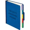 PFXSER1BL - 1/3 Tab Cut Letter Recycled Organizer Folder, 8 1/2" x 11", 2" Expansion, Center Tab Position, 5 Divider(s), 20 pt., Blue, Preprinted, 60% Recycled, 1 Each
