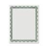 GEO39452 - Blank Award Parchment Certificates, 24 lb Basis Weight, 8.5" Width x 11" Length, Inkjet, Laser Compatible, Green with Green Border, Parchment Paper, 25 / Pack