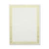 GEO44407 - Premium Gold Foil Border Certificates, 28 lb Basis Weight, 8.5" Width x 11" Length, Inkjet, Laser Compatible, Gold with Gold Border, Parchment Paper, 12 / Pack