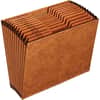PFXR217MHD - 1/3 Tab Cut Letter Recycled Expanding File, 8 1/2" x 11", 12 Pocket(s), Top Tab Location, 80 pt., Tyvek, Brown, Reinforced, Heavy Duty, Rip Resistant, 10% Recycled, 1 Each