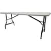 ICE65223 - IndestrucTable TOO 1200 Series Folding Table, Rectangle Top, 1200 lb Capacity, 72" Table Top Length x 30" Table Top Width x 1" Table Top Thickness, 29" Height, Outdoor, Indoor, Platinum, Powder Coated