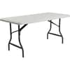 ICE65233 - IndestrucTable TOO 1200 Series Folding Table, Rectangle Top, 1200 lb Capacity, 96" Table Top Length x 30" Table Top Width x 1" Table Top Thickness, 29" Height, Indoor, Outdoor, Platinum, Powder Coated