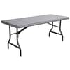 ICE65237 - IndestrucTable TOO 1200 Series Folding Table, Rectangle Top, Round Leg Base, 1200 lb Capacity, 96" Table Top Length x 30" Table Top Width x 1" Table Top Thickness x 1" Table Top Diameter
