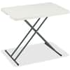 ICE65490 - IndestrucTable TOO 1200 Series Adjustable Personal Folding Table, Rectangle Top, 25 lb Capacity, Height Adjustable, 25" to 28" Adjustment, 20" Table Top Length x 30" Table Top Width