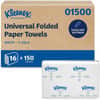 KCC01500 - C-Fold Towels, 10.13" Width x 13.25" Length, White, 150/Pack, 1 Carton