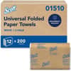 KCC01510 - Essential C Fold Paper Towels with Fast-Drying Absorbency Pockets, 10.13" Width x 13.15" Length, White, Paper, 200/Pack, 12 / Carton