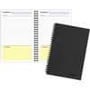 MEA06096 - QuickNotes 1 - Subject Business Notebook - Jr.Legal, 80 Sheets, Wire Bound, 20 lb Basis Weight, Jr.Legal, 5" x 8" Sheet Size, White Paper, Black Binding, Black Linen Cover