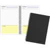 MEA06096 - QuickNotes 1 - Subject Business Notebook - Jr.Legal, 80 Sheets, Wire Bound, 20 lb Basis Weight, Jr.Legal, 5" x 8" Sheet Size, White Paper, Black Binding, Black Linen Cover
