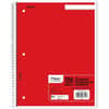MEA06710 - 3-Subject Wire-bound Notebook - Letter-size, 120 Sheets, Spiral, College Ruled Front Ruling, Letter, 8" x 11" Sheet Size, White Paper, Assorted Cover, Back Board, 1 Each