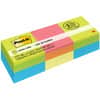 MMM20513PK - Notes Cube, 1200, 2" Flag/Note Width x 2" Flag/Note Length, Square, 400 Sheets per Pad, Unruled, Acid Lime, Limeade, Blue Paradise, Guava, Vital Orange, Canary Yellow, Paper