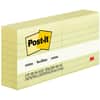MMM6306PK - Lined Notes, 600 x Canary Yellow, 3" Flag/Note Width x 3" Flag/Note Length, Square, 100 Sheets per Pad, Ruled, Yellow, Paper, Self-adhesive, Repositionable, Removable, 6 / Pack