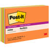 MMM6445SSP - Super Stick Notes - Energy Boost Color Collection, 360, 6" Flag/Note Width x 4" Flag/Note Length, Rectangle, 45 Sheets per Pad, Unruled, Vital Orange, Limeade, Tropical Pink, Sunnyside, Paper