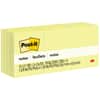 MMM653YW - Notes Original Notepads, 1 3/8" Flag/Note Width x 1 7/8" Flag/Note Length, Rectangle, 100 Sheets per Pad, Unruled, Canary Yellow, Paper, Self-adhesive, Repositionable, 1 Pack