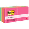 MMM65414AN - Notes - Poptimistic Color Collection, 1400, 3" Flag/Note Width x 3" Flag/Note Length, Square, 100 Sheets per Pad, Unruled, Power Pink, Vital Orange, Aqua Splash, Guava, Acid Lime, Neon Green, Paper