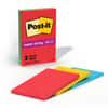 MMM6603SSAN - Notes Original Lined Notepads -Playful Primaries Color Collection, 270, 4" Flag/Note Width x 6" Flag/Note Length, Rectangle, 90 Sheets per Pad, Ruled, Candy Apple Red, Sunnyside, Blue Paradise, Paper