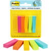 MMM6705AN - Page Markers, 1/2" Flag/Note Width x 2" Flag/Note Length, Rectangle, 100 Sheets per Pad, Unruled, Assorted Neon, Paper, Removable, Self-adhesive, 5 Pads/Pack, 500 / Pack