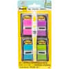 MMM680PPBGVA - Flags Value Pack, 200, 1" Flag/Note Width x 1 3/4" Flag/Note Length, Rectangle, Arrow, Unruled, Aqua, Yellow, Green, Purple, Pink, Blue, Self-adhesive, Removable, Dispenser Included, 200 / Pack