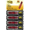 MMM684RDSH - Arrow Message Flags, 80 x Red, 1/2" Flag/Note Width x 1 3/4" Flag/Note Length, Arrow, Rectangle, Unruled, SIGN HERE, Red, Removable, Self-adhesive, Dispenser Included, 1 Pack