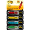 MMM684SH - Message Flags, 30 x Yellow, 30 x Blue, 30 x Red, 30 x Green, 1/2" Flag/Note Width x 1 3/4" Flag/Note Length, Rectangle, Arrow, Unruled, SIGN HERE, Blue, Red, Green, Yellow, Assorted