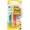 MMM689HL3 - Flag+ Highlighter, Yellow, Pink, Blue Ink, Yellow, Pink, Blue Barrel, 3 / Pack