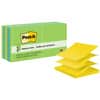 MMMR33012AU - Dispenser Notes, 1200, 3" Flag/Note Width x 3" Flag/Note Length, Square, 100 Sheets per Pad, Unruled, Limeade, Citron, Blue Paradise, Paper, Pop-up, Refillable, Self-adhesive, Repositionable, 1 Pack