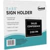 NUD38008 - Sign Holder, Support 11" x 8.50" Media, Horizontal, Plastic, Clear, 1 Each