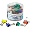 OIC31028 - Binder Clips, Small, 0.38" Size Capacity, Assorted, 36 / Pack