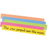PAC1733 - Super Bright Sentence Strips, 100 / Pack